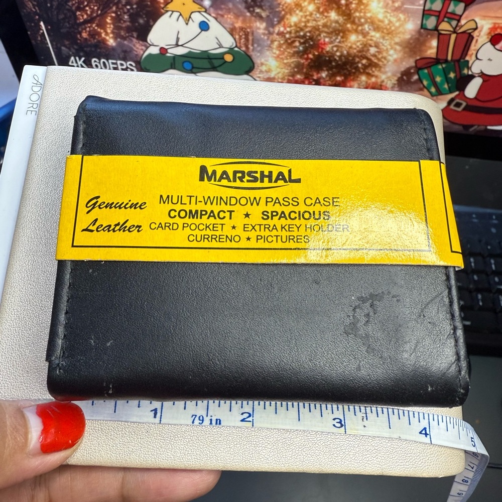 Marshal Black Leather Wallet